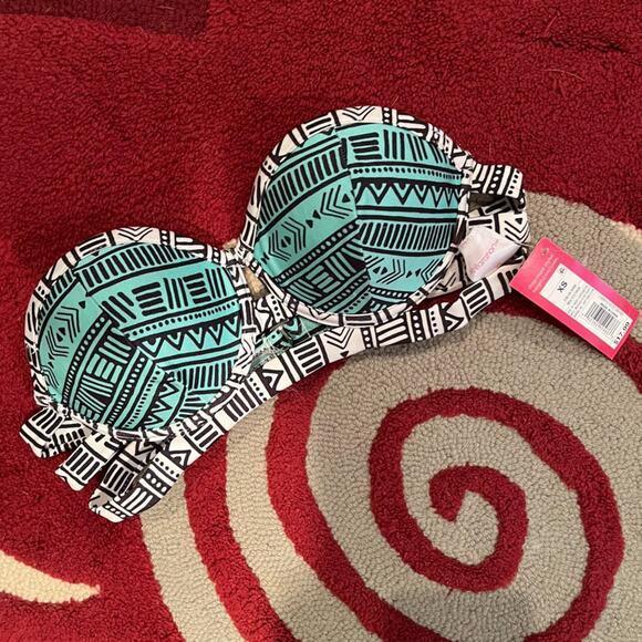 NEW Xhilaration Tribal Print Strapless Push Up Bikini Swim Top NWT Sz XS - Picture 12 of 15